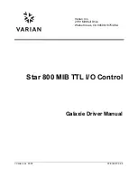 Varian Star 800 Driver Manual предпросмотр