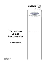 Предварительный просмотр 1 страницы Varian Turbo-V 300 75 Vdc Instruction Manual