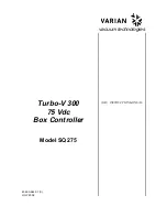 Предварительный просмотр 1 страницы Varian Turbo-V 300 SQ 275 Instruction Manual