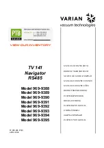 Предварительный просмотр 1 страницы Varian TV 141 Navigator RS485 Instruction Manual