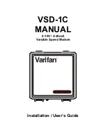 Varifan VSD-1C Installation And User Manual preview