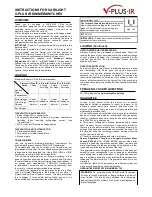 Preview for 1 page of Varilight V-PLUS IR Instructions