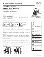 VARILITE Icon JUNIOR Back Support Important Product Information preview