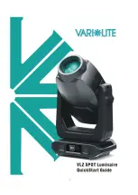 VARILITE VLZ SPOT Quick Start Manual предпросмотр