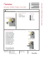 Предварительный просмотр 1 страницы Varimixer 306N Specification Sheet