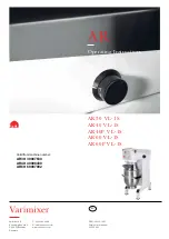 Varimixer AR30 VL-1S Operating Instructions Manual preview