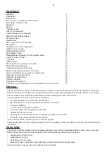 Preview for 2 page of Varimixer KODIAK20 Operating Instructions Manual