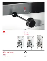 Varimixer V100PL Operating Instructions Manual предпросмотр