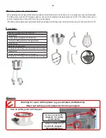 Предварительный просмотр 8 страницы Varimixer V30K Spare Part And Operation Manual