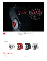 Varimixer V5A TEDDY Operating Instructions Manual предпросмотр