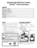 Preview for 3 page of Varimixer V5A TEDDY Operating Instructions Manual