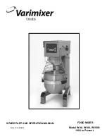 Varimixer W100 Spare Part And Operation Manual предпросмотр