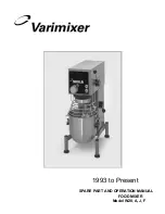 Varimixer W20A Spare Part And Operation Manual preview