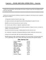 Preview for 2 page of Varimixer W20D Spare Part And Operation Manual