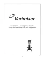 Предварительный просмотр 31 страницы Varimixer W40(A) Spare Part And Operation Manual