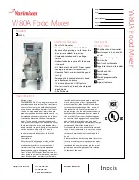 Varimixer W80A Specifications preview