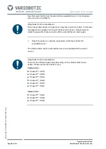 Preview for 50 page of VARIOBOTIC VA-Art-00018 Operating Instructions Manual