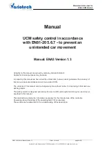 Variotech ENA3 Manual preview