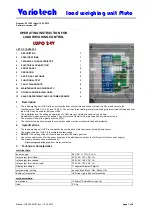 Preview for 1 page of Variotech LUPO 24V Operating Instruction