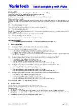 Preview for 3 page of Variotech LUPO 24V Operating Instruction