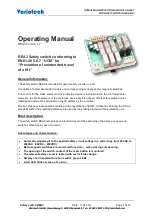 Preview for 1 page of Variotech REA3 Operating Manual