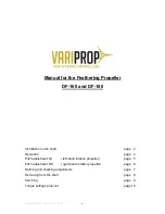 VariProp DF-160 Manual preview