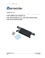 Предварительный просмотр 1 страницы Variscite VHP-VS8M Heat Sink Kit Datasheet