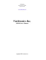 Varitronics Z9000 Series Manual предпросмотр