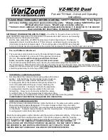 Preview for 2 page of VARIZOOM VZ-MC50 Dual Manual