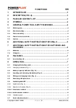 Preview for 1 page of VARO POWDP15600 User Manual