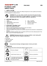 Preview for 3 page of VARO Powerplus POW30001 Quick Start Manual