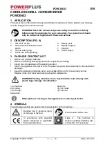 Preview for 3 page of VARO POWERplus POW30633 Manual