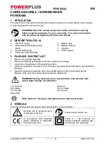 Preview for 3 page of VARO Powerplus POW30644 Manual