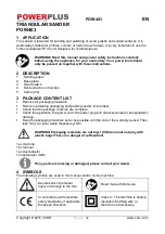 Preview for 2 page of VARO PowerPlus POW403 Manual