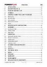 Preview for 1 page of VARO Powerplus POWC1020 Manual