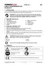 Preview for 3 page of VARO PowerPlus POWC1071 Manual