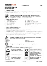 Preview for 3 page of VARO Powerplus POWDP15210 Manual