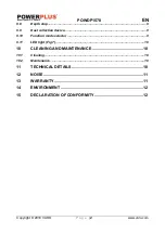 Preview for 2 page of VARO Powerplus POWDP1570 Manual