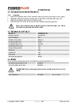 Preview for 10 page of VARO POWERPLUS POWDP25100 Manual