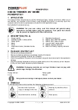 Preview for 2 page of VARO POWERPLUS POWDPG7531 User Manual