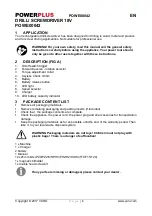 Preview for 3 page of VARO Powerplus POWE00042 Quick Start Manual