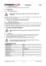 Preview for 8 page of VARO Powerplus POWE80060 Manual