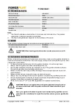 Preview for 13 page of VARO POWERPLUS POWXG6461 Manual