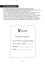 Предварительный просмотр 69 страницы VARON NT-04 Instruction Manual