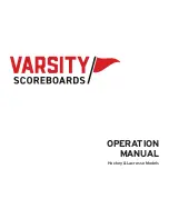 VARSITY Scoreboards 1250 Operation Manual preview