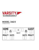 VARSITY Scoreboards 3420 Installation Manual предпросмотр