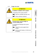 Предварительный просмотр 23 страницы VARTA Storage GmbH VARTA pulse 3 Instruction Manual