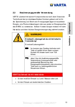 Предварительный просмотр 13 страницы Varta element 12 Add-On Instructions