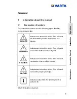 Предварительный просмотр 11 страницы Varta element 6 Instruction Manual