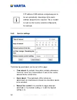Предварительный просмотр 82 страницы Varta element 6 Instruction Manual